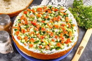 Скандинавский закусочный торт