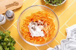 Морковь с майонезом