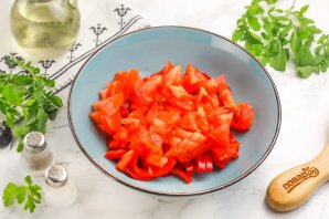 Cалат "Красное море" с крабовыми палочками