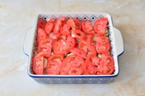 Мясо с грибами и помидорами Мясо с грибами и помидорами