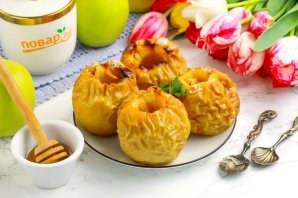 Яблоки с медом в аэрогриле Яблоки с медом в аэрогриле
