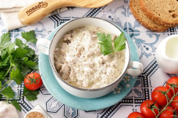 Фарш со сливками Фарш со сливками
