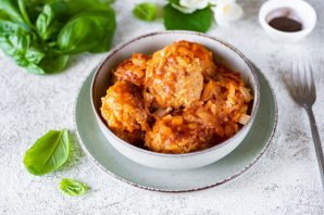 Мясные тефтели с рисом