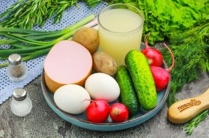 Окрошка с квасом