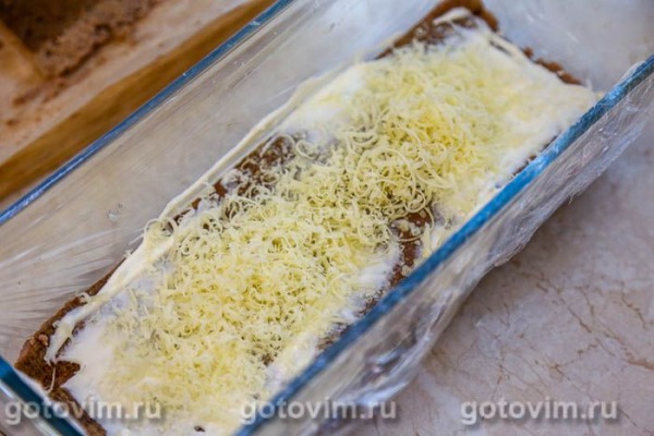 Печеночный торт с сыром