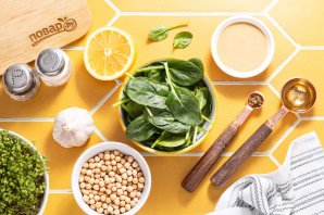 Хумус со шпинатом