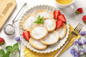 Оладьи на воде с яйцами Оладьи на воде с яйцами