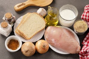 Куриные котлеты с хлебом Куриные котлеты с хлебом