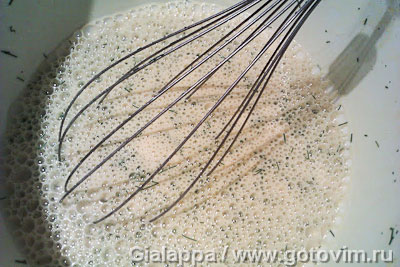 Клафути с овощами и лососем