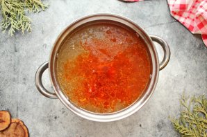 Классическое "Харчо" с солеными огурцами Классическое "Харчо" с солеными огурцами