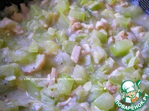 Кабачки с кальмарами