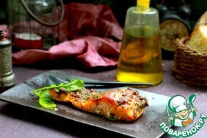 Лосось под горчичной корочкой