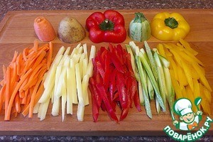 Сочный сибас, запеченный с овощами Сочный сибас, запеченный с овощами