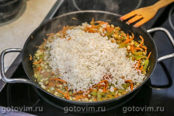 Постный плов с рисом и машем Постный плов с рисом и машем