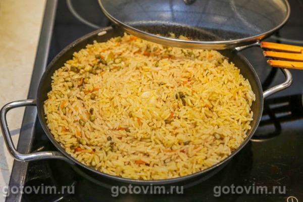 Постный плов с рисом и машем Постный плов с рисом и машем
