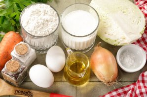 Быстрый пирог с капустой