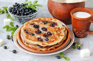 Черничные блины