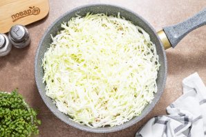 Тушеная капуста с рисом