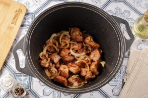 Плов из свинины в казане Плов из свинины в казане