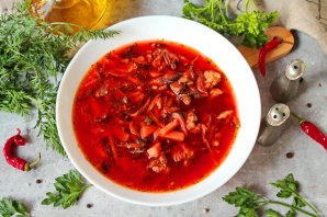 Борщ из сушеных овощей Борщ из сушеных овощей