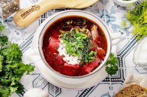 Борщ с картофелем