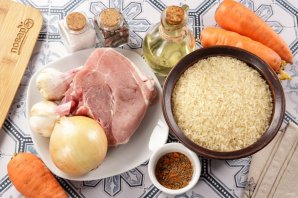 Плов из свинины в казане Плов из свинины в казане