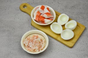 Суфле из креветок и крабовых палочек Суфле из креветок и крабовых палочек