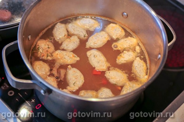 Суп с рыбными фрикадельками