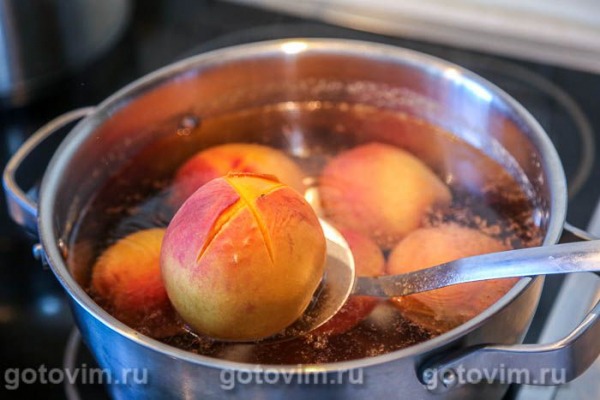 Варенье из персиков с малиной