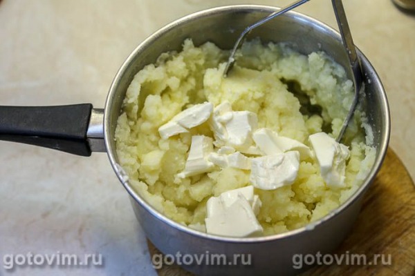Картофельное пюре с творожным сыром