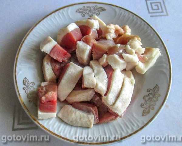 Перловая каша с утиным мясом и зирой в мультиварке Перловая каша с утиным мясом и зирой в мультиварке