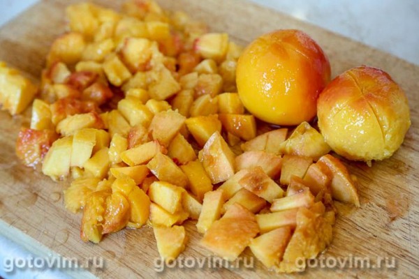 Варенье из персиков с малиной