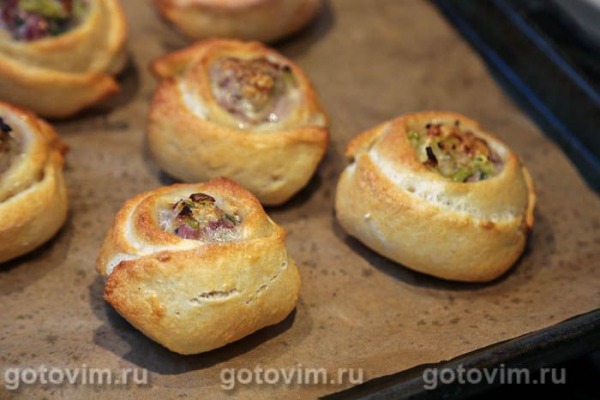 Кныши с рубленым мясом и сыром Кныши с рубленым мясом и сыром
