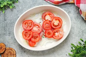 Мясо по-французски с помидорами и сыром Мясо по-французски с помидорами и сыром
