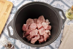 Плов из свинины в казане Плов из свинины в казане
