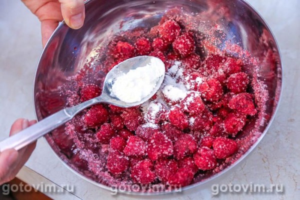 Цветаевский пирог с малиной