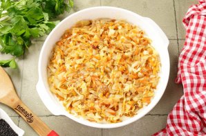 Быстрый пирог с капустой