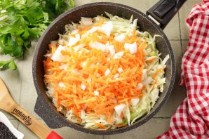 Быстрый пирог с капустой