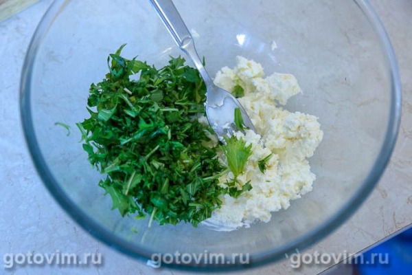 Кростини с творожным сыром, рукколой и беконом Кростини с творожным сыром, рукколой и беконом