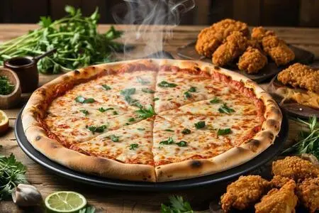 Пицца с курицей Пицца с курицей