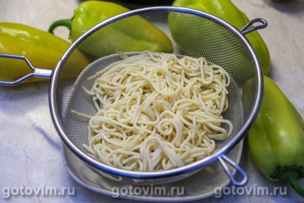 Макароны с печеными овощами и сыром Макароны с печеными овощами и сыром