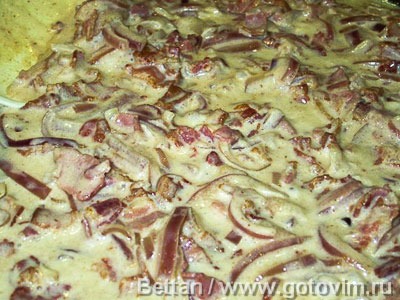 Паста с песто и сливочным соусом с беконом Паста с песто и сливочным соусом с беконом