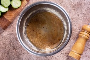 Огурцы в горчичной заливке