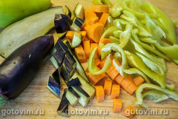 Макароны с печеными овощами и сыром Макароны с печеными овощами и сыром