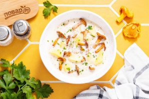 Суп из лисичек