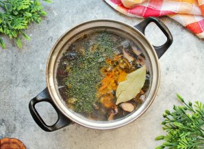 Суп с груздями