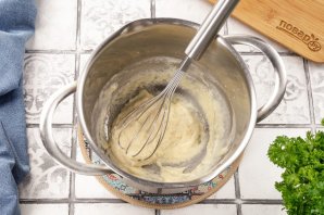 Запеканка с фаршем под соусом Бешамель Запеканка с фаршем под соусом Бешамель
