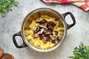 Суп с груздями