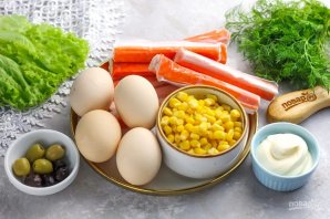 Крабовый салат "Белая лошадь" Крабовый салат "Белая лошадь"
