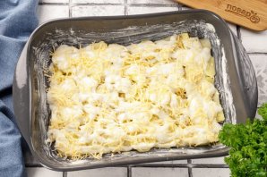 Запеканка с фаршем под соусом Бешамель Запеканка с фаршем под соусом Бешамель